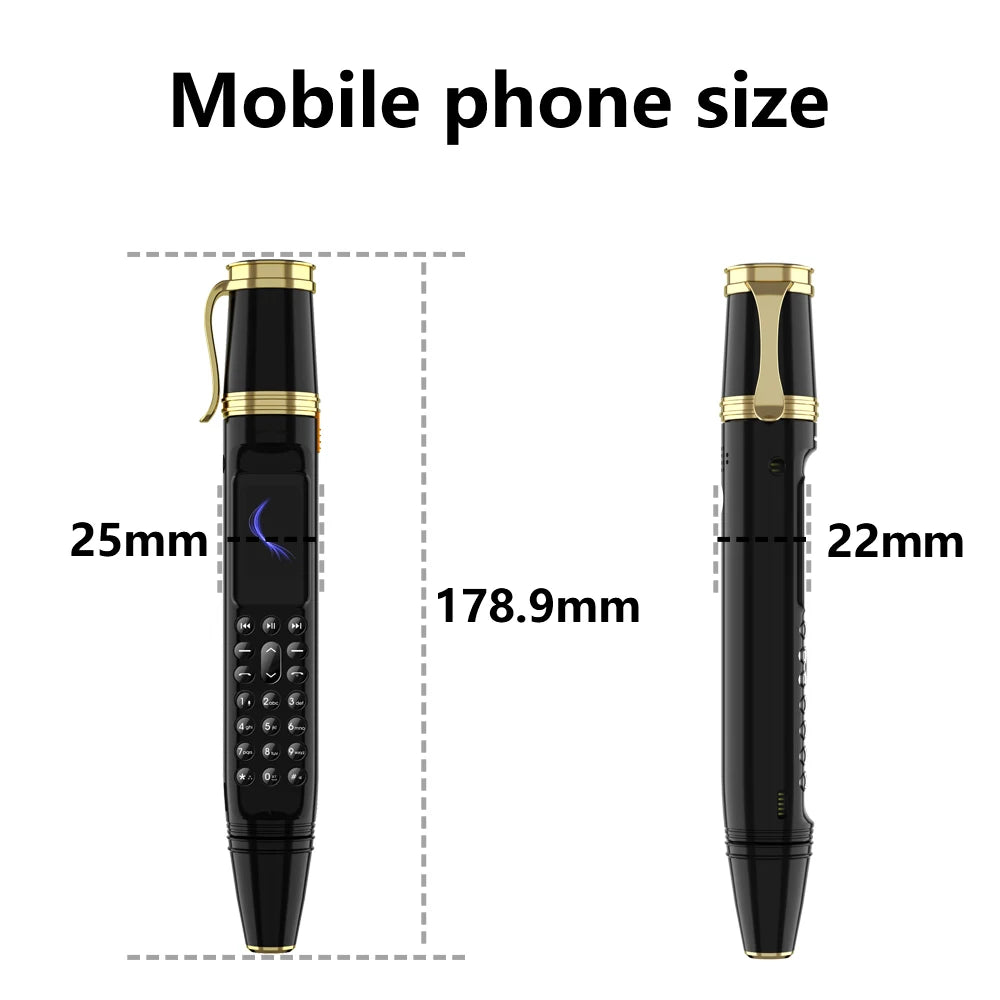 SERVO BM111 Pen Phone Portable Fan 3-in-1 Mobile Phone Dual SIM Bluetooth Dial Recorder Magic Voice Pen Style Telephone Original